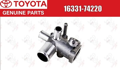 #ad Toyota Genuine OEM Thermostat Housing Engine Coolant Outlet Water 16331 74220