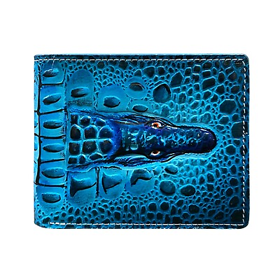 #ad Balona Leather 3D Crocodile Detachable Case Bifold Wallet Christmas Gift OnlyUSA