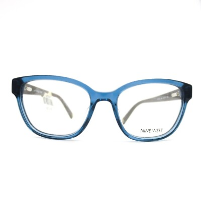 #ad Nine West Eyeglasses Frames NW5113 424 Grey Clear Blue glasses 50 17 135