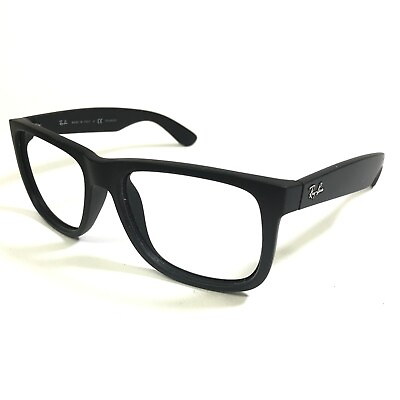 #ad Ray Ban Eyeglasses Frames RB4165 JUSTIN 622 T3 Matte Black Rubberized 54 16 145