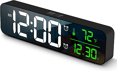 #ad Digital Large Display Alarm Clock for Living Room Office Bedroom Decor LED Elect