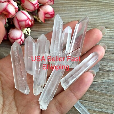 #ad 1 2LB Tibet small Lot Natural Clear Quartz Crystal Points Specimen US Seller