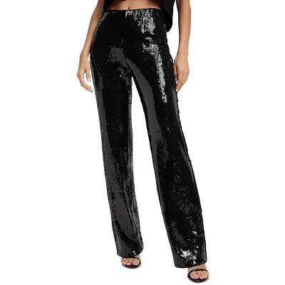 #ad Good American Womens Sequined Pull On Dress Pants Juniors BHFO 9070
