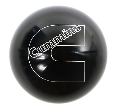 #ad 2.25quot; Billet Aluminum Black Cummins Logo Shift Knob Fits 89 18 Dodge RAM Cummins
