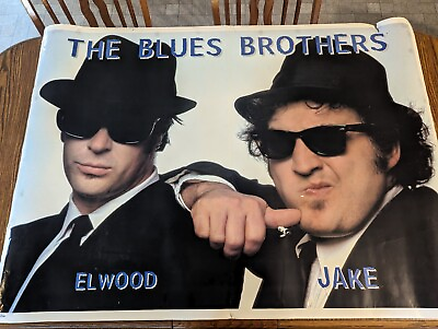 #ad HUGE SUBWAY POSTER The Blues Brothers John Belushi Dan Aykroyd SNL 55quot;x40quot;