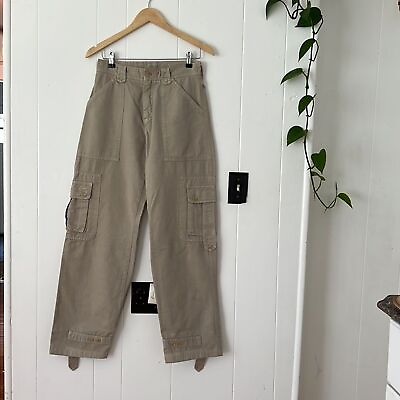 #ad Dolce and Gabbana Y2K Stone Cotton Cargo Pant Size 42 6 $200.00