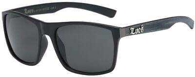#ad New Locs Hardcore Sunglasses Biker Design Thug Black 91121 Gray wood