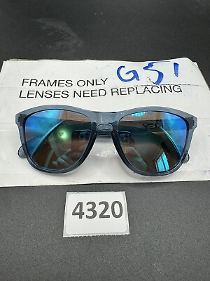 #ad OO9013 F655 Oakley Frogskins Crystal Blue 55 17 139 Frames Only