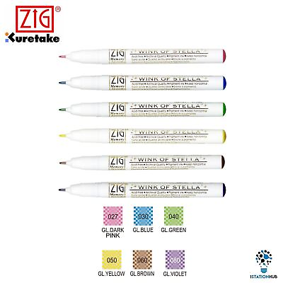#ad New Zig Kuretake Memory System Wink of Stella Glitter Pack of 6 Pens