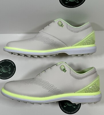 #ad Jordan ADG 4 Golf Shoes Mens Size 10 White Volt Leather DM0103 003 NEW $195 $74.99