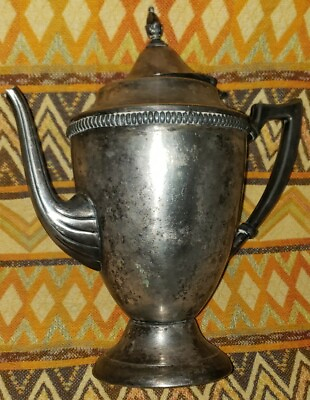 #ad Sheets Rockford S Co. 1875 #3620 Silver Plate Coffe Tea Pot