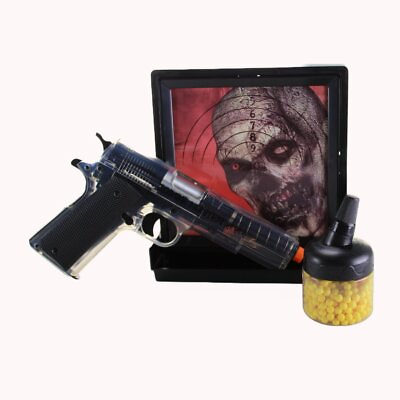 #ad Zombie Hunter 360 FPS Airsoft Gun Pistol Kit Sticky Target Bottle of 6mm BBs