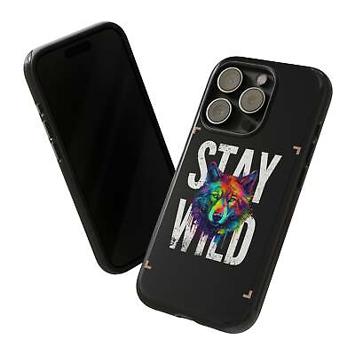 #ad Stay Wild Neon Animal iPhone Cases Phone Samsung Cases Slim Tough Protection Pho