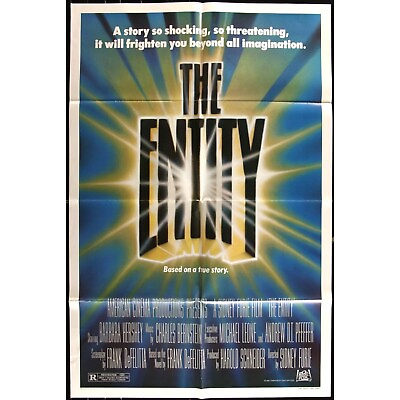 #ad The Entity 1982 Orig. Movie Poster 27x41 Ron Silver Barbara Hershey EMP37