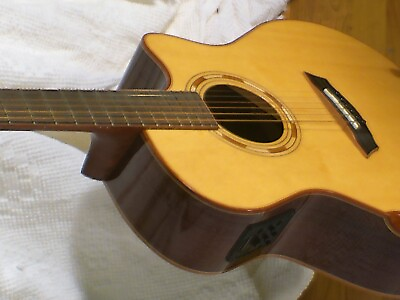 #ad Washburn Comfort series wcg 25 sce elect. guitar w case spruce mahogony mint $595.00