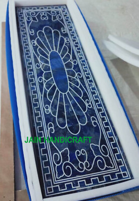 #ad 6#x27;x3#x27; Marble dining Coffee Center Table Top Inlay Malachite antique blue lapis