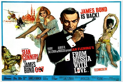#ad From Russia with Love James Bond 007 Movie Poster Sean Connery US Ver #2