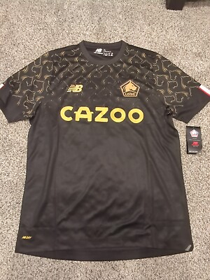 #ad New Balance Lille Olympique Sporting Club SS Third Jersey Black Cazoo 2022 23