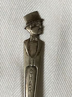 #ad Vintage Antique Charlie McCarthy Duchess Silver Plate 6quot; Spoon