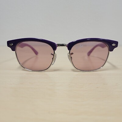 #ad Ray Ban JR Junior Clubmaster Sunglasses RJ9050S 179 7E Cute Purple Pink Kids