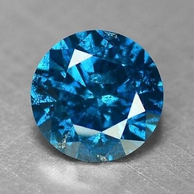 #ad 10 Pcs Blue Diamonds 3.0 MM Blue Diamonds Natural Loose Diamonds For Jewelry