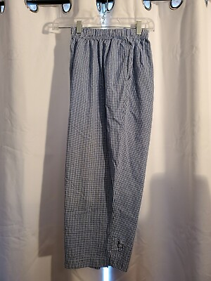 #ad Bobbie Brooks Womens Pants Blue Check Tag Size 14 16 High Rise Elastic Waist