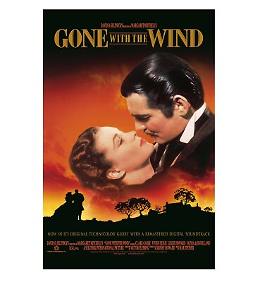 #ad Gone With The Wind Movie Poster 24quot; x 36quot;