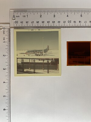 #ad American Airlines Airplane With Negative 1966 Vintage Original Photo