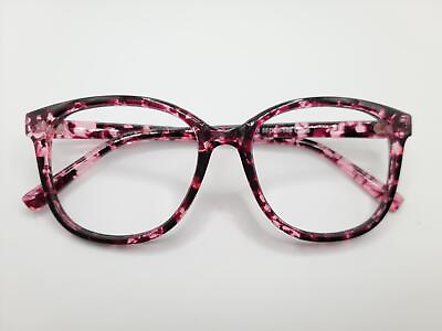 #ad Womens Oval Eyeglasses Frames Purple Thin Frame Large Lenses 55□16 149