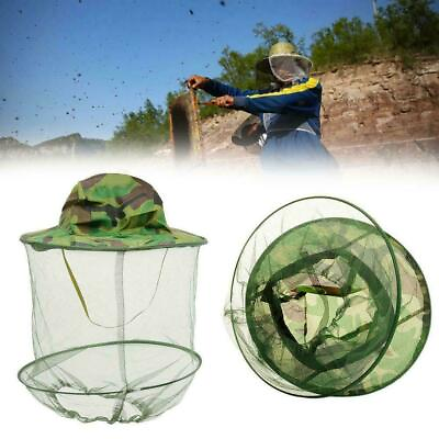 #ad Beekeeping Cowboy Hat Mosquito Bee Insect Net Veil Cap Face Hat Protector 2024