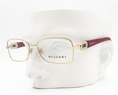 #ad Bvlgari 2125 B M 325 Eyeglasses Glasses Gold amp; Red w Crystals 54 16 135