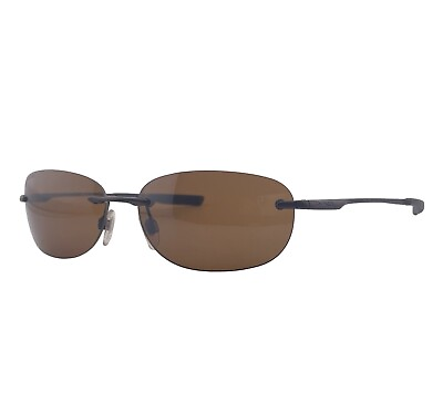 #ad Revo PLOT RE9011 01 Brown Rimless Sunglasses 58mm 15mm 134mm