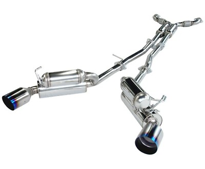 #ad HKS Full Dual Series 304 SS Cat Back Exhaust System For 03 06 Infiniti G35 Coupe
