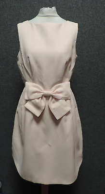 #ad TED BAKER Bow Waist Detail Dress Pink TB Size 2 UK 10 RRP £179 LN039 AA 06