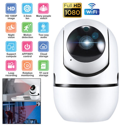 #ad 360° HD1080P IP Nanny Camera WIFI IR Baby Pet Monitor Home Wireless Security Cam