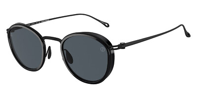 #ad Giorgio Armani AR6148T Sunglasses Shiny Black Dark Gray New 100% Authentic