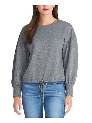 #ad RACHEL RACHEL ROY Womens Gray Long Sleeve Crew Neck Sweater S