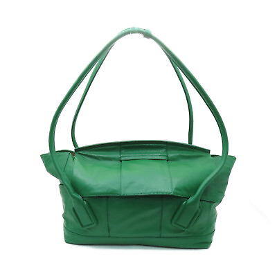 #ad BOTTEGA VENETA BV GHW Shoulder Bag Calfskin Leather Green $850.00