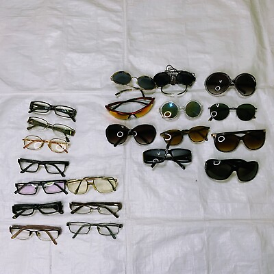 #ad Lot of 11 Sunglasses 10 Eyeglasses Several Brands FRAMES ONLY