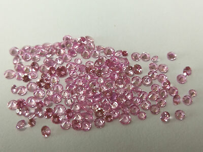 #ad 3mm Round baby Pink SapphireSeptember birthstone Facet cut loose Pink Sapphire