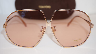 #ad TOM FORD New Sunglasses TARA Large Gold Gold TF785 33E 66 6 140