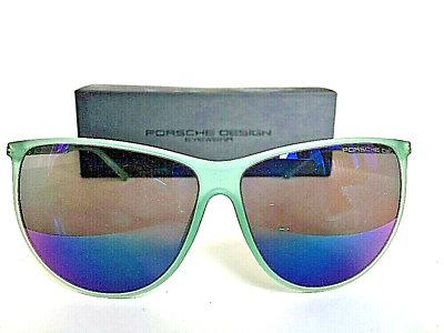 #ad New Porsche Design P 8601 P8601 D Cat.3 Blue Mirrored Women#x27;s Sunglasses Italy