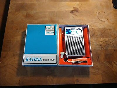 #ad Katone Solid State Portable Transistor AM Radio K 1101 w Earphones amp; Box Tested
