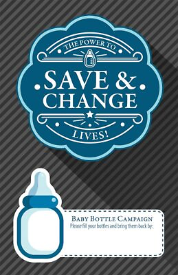 #ad Baby Bottle Fundraiser. Power To Save Pro Life Poster Pack of 10