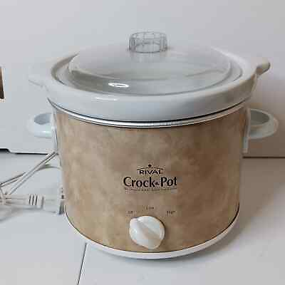 #ad Rival 2 Qt Quart Small Crock Pot Stoneware Slow Cooker Model SCR200