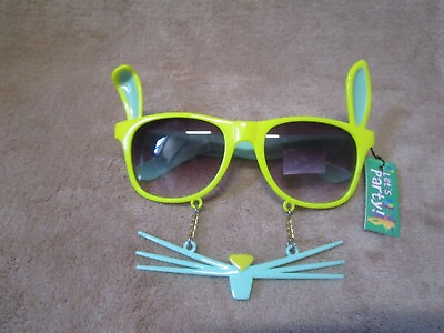 #ad Novelty Party Sunglasses Rabbit Bunny Ears Whiskers Nose