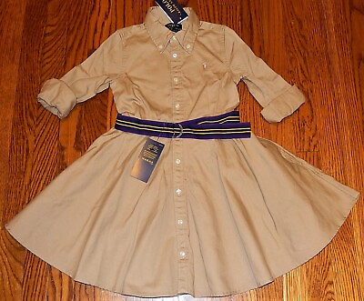 #ad POLO RALPH LAUREN AUTHENTIC TODDLERS GIRLS BRAND NEW ORIGINAL DRESS Size 2T NWT