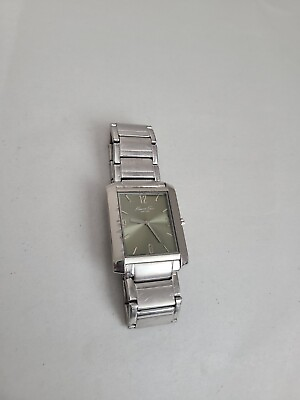 #ad Kenneth Cole NEW YORK Watch Mens KC3853 Stainless Steel Band NEW BATTERY WORKS