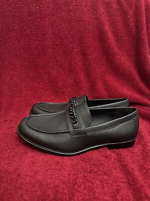 #ad Mens Guess Black Loafer Dress Shoes Size 9.5 GMCIFLIN R