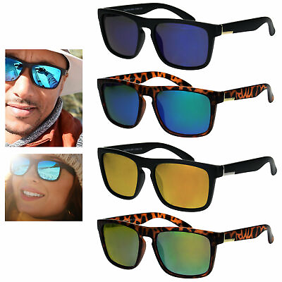 #ad 1 Polarized Sunglasses Unisex Reflective Mirror Color Glasses Mirror Lens